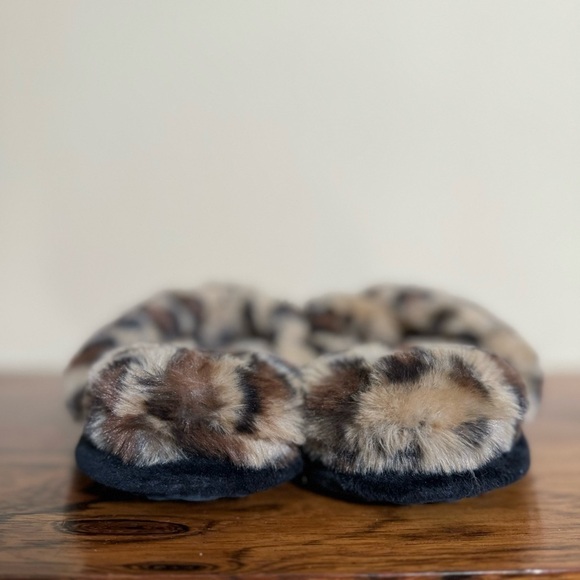 BP. Women Animal Print Faux fur Sophie Slide Slippers 11/12 - Picture 5 of 10